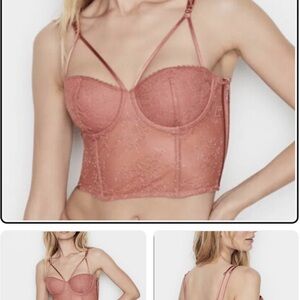 Victoria's Secret Lace Bustier in Rose